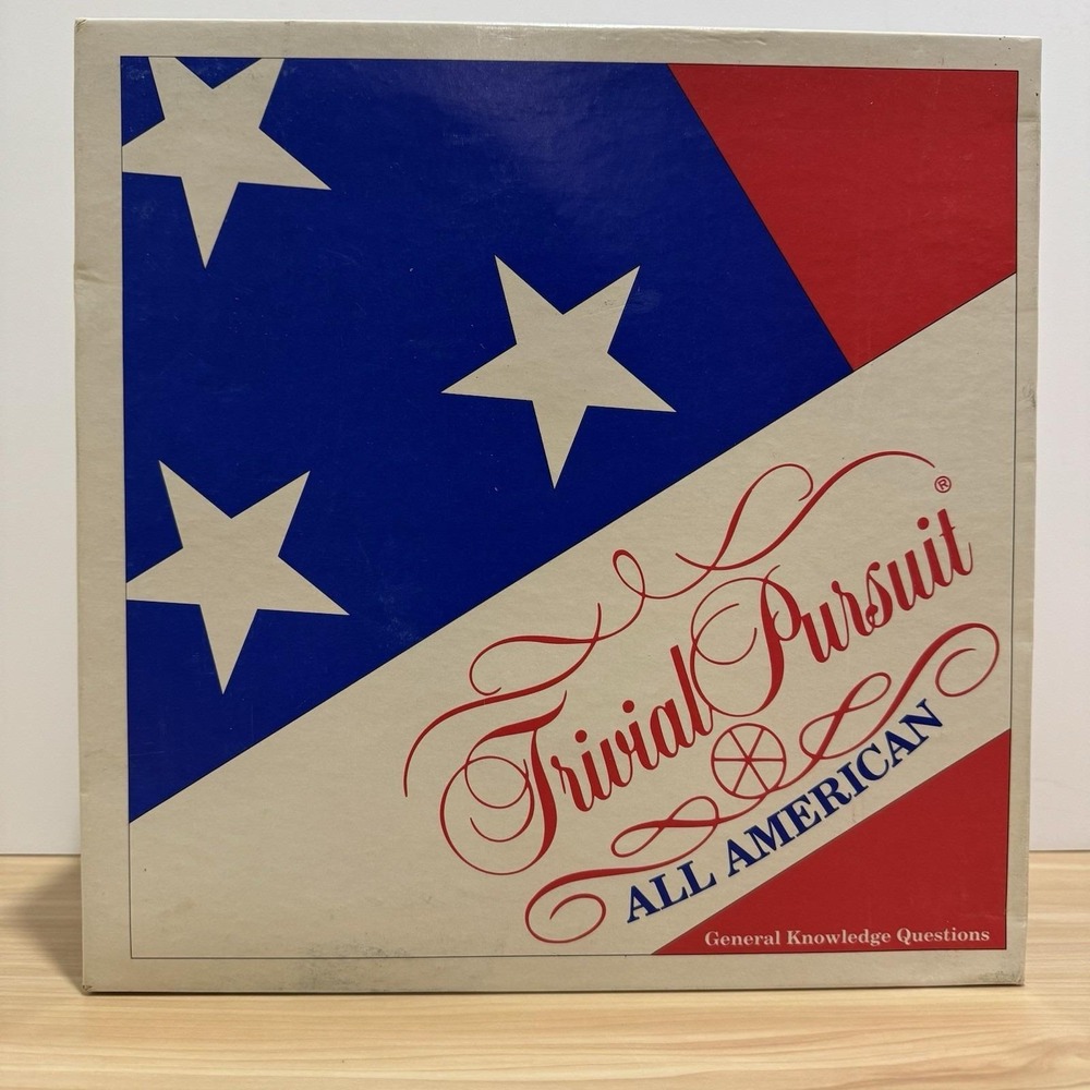 Trivial Pursuit All American Vintage 1993 Parker Brothers Board Game New Open Bx - Picture 3 of 14